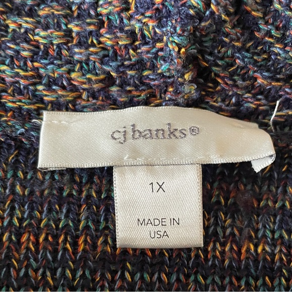 Women’s CJ Banks size 1X Cowl neck lightweight sweater - Picture 2 of 4